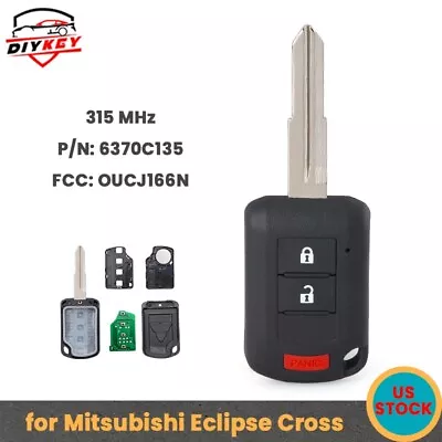 For Mitsubishi Eclipse Cross 2018 2019 2020 Remote Head Key Fob 6370C135 Tested • $19.03