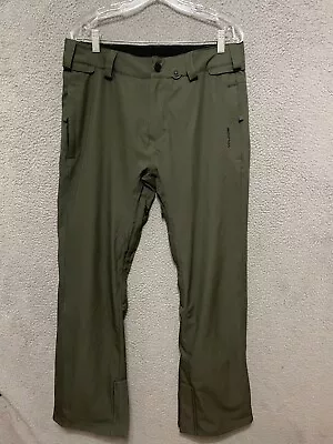 Volcom Womens Snowboard Ski Pants Medium Stretch Skinny Fit 15000mm Green • $34.99