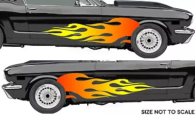 Hot Rod Fender Flames Fire Bopper Chopper Car Truck Auto Vinyl Decal Sticker • $10.49