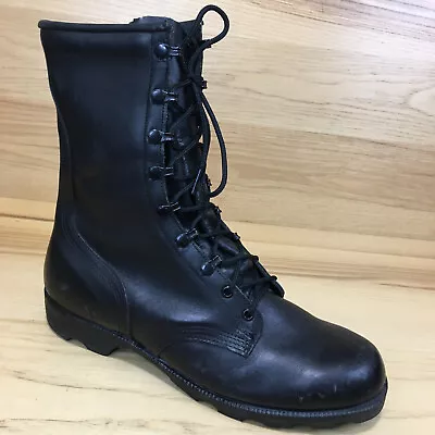 1992 Vintage RO Search Army Black Leather Lace Up Combat Boots Men’s Size 11 R • $59