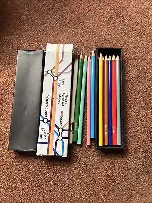 London Underground Pencils New Boxed With The Stations Names And Colours • £12