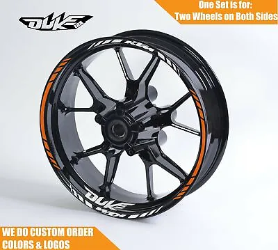 KTM Duke 125 Wheel Decals Rim Sticker Set 125 250 390 Wheels Rims • $34.99