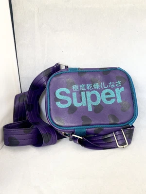 £12.99 • Buy SuperDry Bag Size Small Purple Heart Pattern Casual Weekend Away Classic Day Out