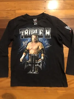 Vintage WWE Triple H Wrestling Long Sleeve T-shirt • $40