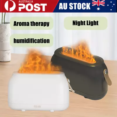 3D Flame Essential Oil Diffuser Aroma Humidifier 180ml USB Air Purifier Mist AU • $12.95