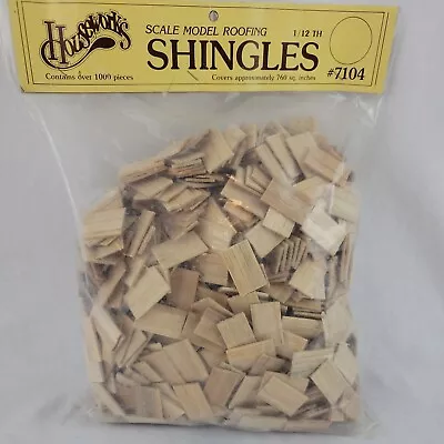 $48.95 • Buy Houseworks Roofing Shingles 1000 Piece Scale Model 1/12th Dollhouse 7104 NEW