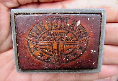 Vtg OUTLAWS Belt Buckle 1977 Music ROCK BAND Bring It Album ART Concert RARE VG+ • $44.99