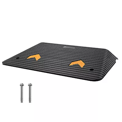 VEVOR Rubber Curb Ramp 90x53x9cm Heavy Duty Kerb Driveway Threshold Ramp 15T • $116.04