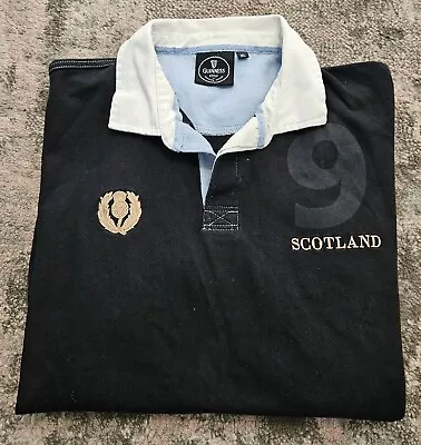 Scotland Rugby Polo Shirt Mens XL Guinness Embroidered Logo • £19.99
