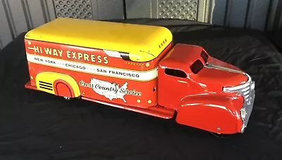 Marx Hi Way Express Cross Country Service Truck Vintage Metal Made In Usa • $166