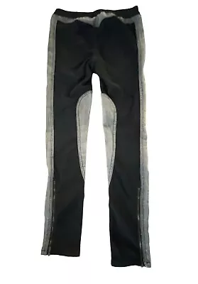 BCBG MAX AZRIA  Stony Day Black/gray JACKSON DENIM PANELLED LEGGING - Small S • $26.39