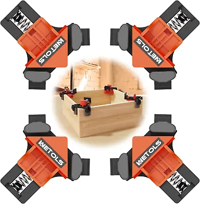 Corner Clamp 90 Degree Right Angle Clamp For Woodworking 4Pcs Fast Adjustable Qu • $16.65