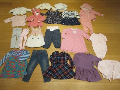 £4.99 • Buy 20 Baby Girls Bundle Dress, Bodysuits, Trousers, Age 3 -6, 9, 12  18 Months