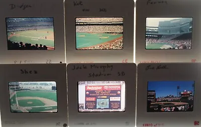Baseball Stadiums -6 Original 35mm Slides - Fenway Dodgers Pac Bell Shea Vet • $5.99