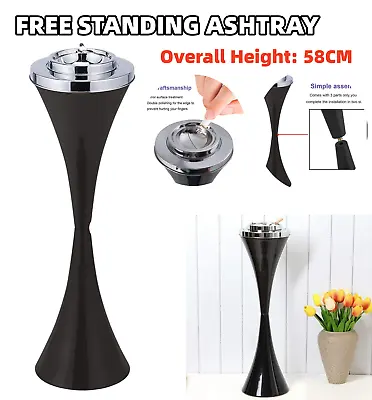 Floor Standing Ashtray W/Lid Elevator Corridor Vertical Ashtray For Home Office • $45