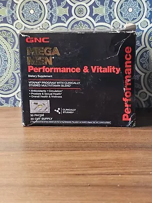 GNC MEN Performance And Vitality Vitapak 30 Pack/day Supply 11/2025 BOX DAMAGED • $25