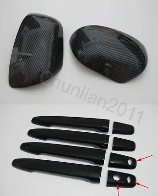 Side Mirror Door Handle Cover Trim For 10-15 Mitsubishi Outlander Sport/ASX F/R • $43.67