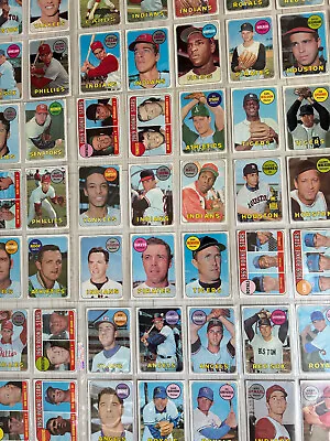 1969 Topps Baseball Lot (100) Vintage Excellent Beautiful Baseball Cards • $44