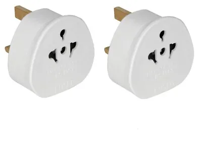 2 Pin To 3 Pin 1A Fuse Adaptor Plug For Shaver/Toothbrush • £5.99