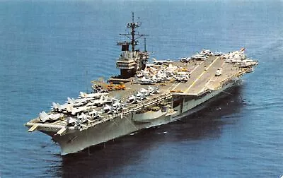 Postcard Military US Navy Aircraft Carrier USS Ranger (CV-61) • $6.99