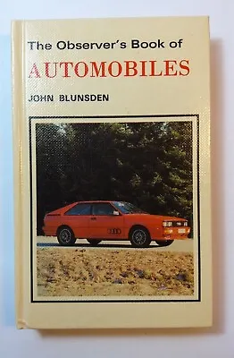 The Observers Book Of Automobiles. 1981 24th Edition • £8