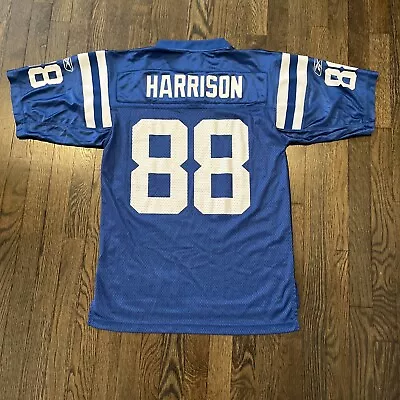 Indianapolis Colts Marvin Harrison Jersey Small Mens Reebok Blue • $40.31