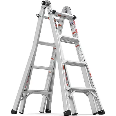 17Ft Little Giant Ladder Folding Extension Stepladder Aluminum Multi-Use Ladder • $229.99