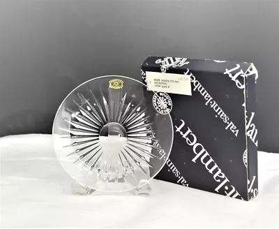 $18.95 • Buy Nib Val St. Lambert Balmoral Cut Crystal Bread & Butter Plate