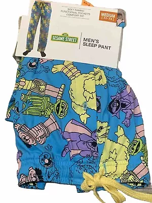 SESAME STREET Men's Lounge Sleep Pajama PJ Pants Size Medium (32-34) NEW • $7.99