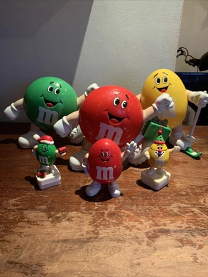 £19 • Buy Rare Vintage 1991 M&ms Sweets Dispenser X3 Toys 90's Mars Chocolate Memorabilia 