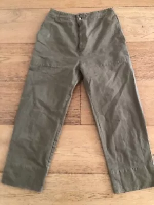 Bassike Pants - Size 1 (8-10) Mushroom Brown - Cropped • $20