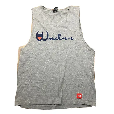 WNDRR Mens Top Sz M Grey Tank Muscle Top EUC DZ • $15.20