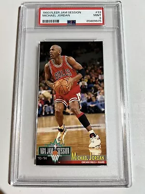 1993 Fleer Jam Session Michael Jordan #33 PSA 9 Mint HOF Chicago Bulls • $74.99