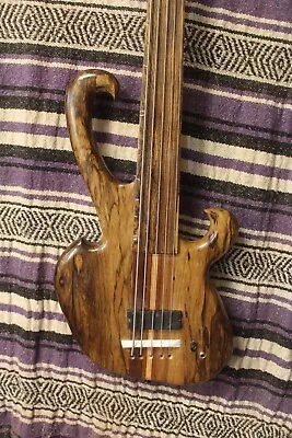 Bass Fretless 5 String Black Limba Hipper  Wishbass Reg Scale 34  Soapbar PU • $500