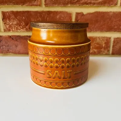 Vintage Hornsea Saffron Salt Cannister. Small. 1975 1970s New Seal • £12