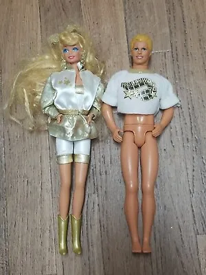 Vintage Mattel Hollywood Hair Barbie & Ken 1992 Doll Lot • $49.99