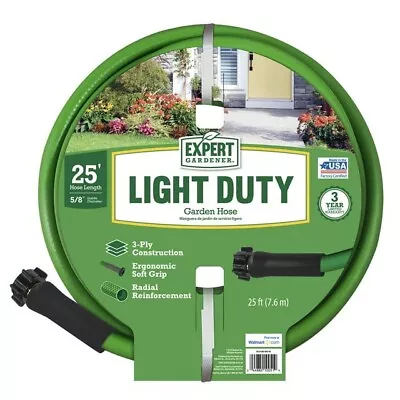 Expert Gardener Light Duty 5/8  X 25' Garden Hose • $10.55