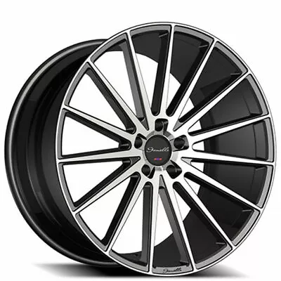 (4) 20  Staggered Gianelle Wheels Verdi Black Machied Rims(B44) • $2200