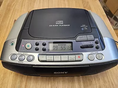 Sony CFD-S01 CD Radio Cassette Player Mega Bass • £35