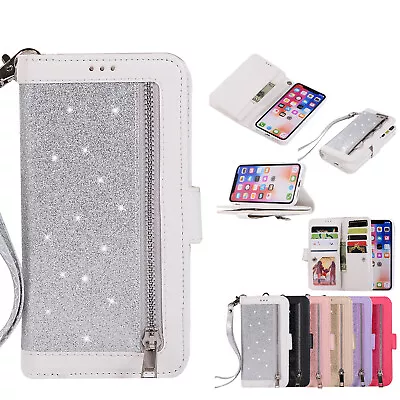 For Samsung S20 S21 S22 S10 S23 S9 Doka Bling PU Leather Wallet Case Phone Cover • $17.48