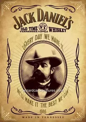 Jack Daniels Bourbon Quality A3 Poster Print Ad Man Cave Shed Pub Garage Bar • $14.85