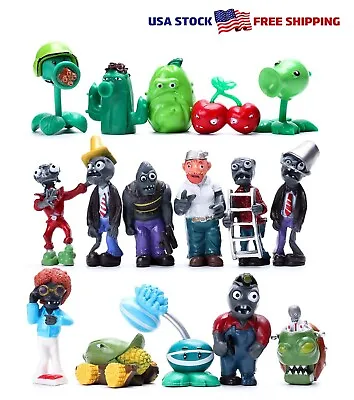 16Pcs Plants Vs Zombies Figures PVZ Decorative Toys Cake Toppers FAST • $22.99