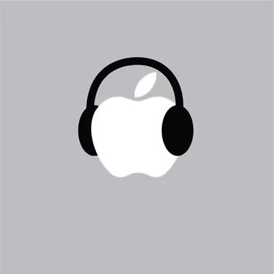 Headphones - Mac Apple Logo Laptop Vinyl Decal Sticker Macbook Funny Cool Music • $4