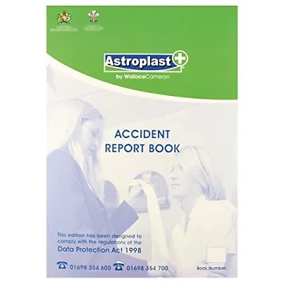 £4.75 • Buy Accident /Injury Report Book A4 Comply With Data Protection Act 1998 