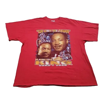 Martin Luther King Jr. T-Shirt Rap Tee Adult Size 3XL Red We Have The Power • $49.95