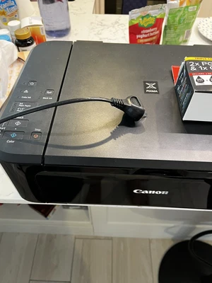 $25 • Buy Wireless Printer CANON Print Photo Scan Copy  WIFI + New Ink Cartridges Unused .