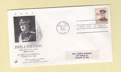 First Day Of Issue Stamped Envelope 1961 John J Pershing Military Leader • $3.45