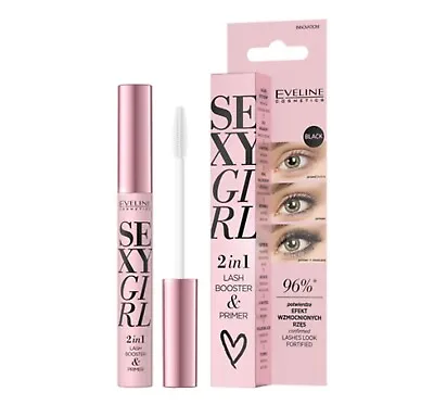 Eveline Sexy Girl Mascara Primer And Lash Growth Booster Lengthens Black 10ml • £6.99