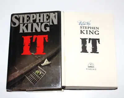 £2264.54 • Buy Stephen King Signed 'it' 1st/1st First Edition Printing Book Novel Beckett Coa