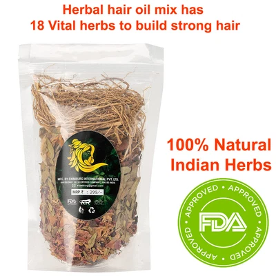 £12.96 • Buy Herbal Hair Oil Mix 18 Vital Herbs For Long Thick And Lustrous Hairs Natural UK